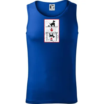 Tričko pro odpůrce sraní na chodníku - Tílko pánské Core - 2XL ( Královská modrá )