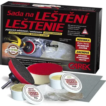 Malá sada na renovaci a leštění světlometů CAREX 04001