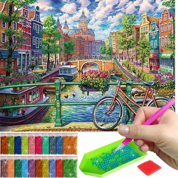 Diamantové malování Diamantová výšivka 5D diamantové malování Kreativní sada Mozaika vzor doplňky