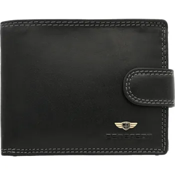 Peněženka Pánská kožená peněženka Peterson PTN WL-0305L-COM černá