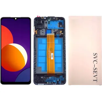 LCD displej s dotykovou plochou a rámečkem pro Samsung Galaxy M12 (service pack)