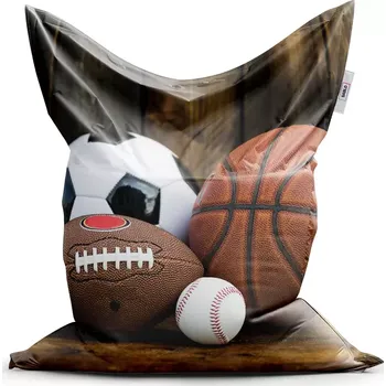 Sedací pytel Sablio Sedací vak Classic Sportovní míče - 150x100 cm