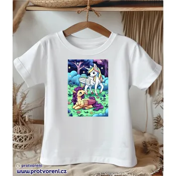 Chlapecké tričko Trička s potiskem Tričko s potiskem, dětské, JEDNOROŽEC A PEGAS, 1 ks Velikost: 5/6 let Beagle
