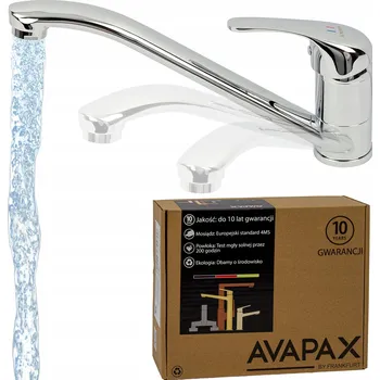 Vodovodní baterie Stojánková kuchyňská baterie Avapax TARO stříbrná