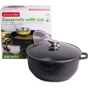 Hrnec Hrnec 6,5L s víkem - Indukce a plyn, Kamille