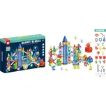 Mamido Magnetická svítící stavebnice kuličková dráha 193 dílů XXL MT1160