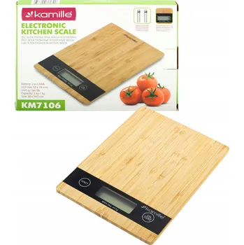 Kuchyňská váha Kuchyňská váha Kamille ELEKTRONICKÁ KUCHYŇSKÁ VÁHA béžová/hnědá 5 kg