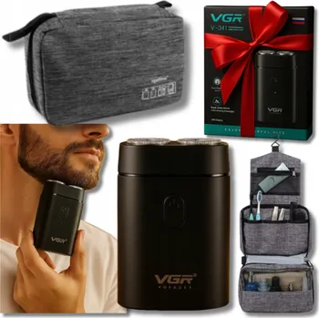 Holicí strojek Sada Elektrický Holicí Strojek pro Muže Bezdrátový na Vousy + Kosmetická Taška