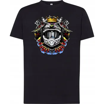 Pánské tričko TRIČKO PÁNSKÉ MOTOCROSS CROSS MX PRO MOTORKÁŘE OFF ROAD helma XL