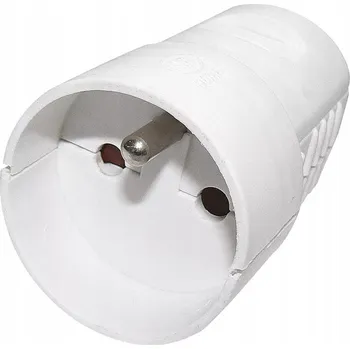 Elektrická zásuvka Elektrická Zásuvka rozbočka Emos bílá