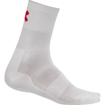 Pánské ponožky KALAS Cyklistické ponožky vysoké RIDE ON Z bílá/červená Velikost: 46-48