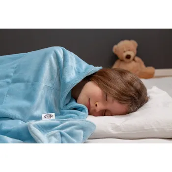 přikrývka Zátěžová přikrývka Eliks 140 cm x 200 cm modrá