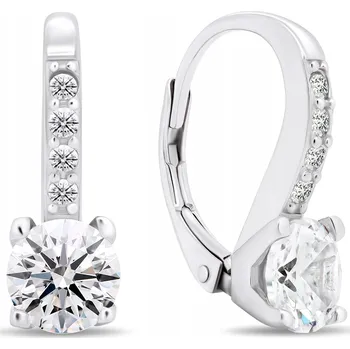 Náušnice Brilio Silver Unikátní stříbrné náušnice s čirými zirkony EA406W