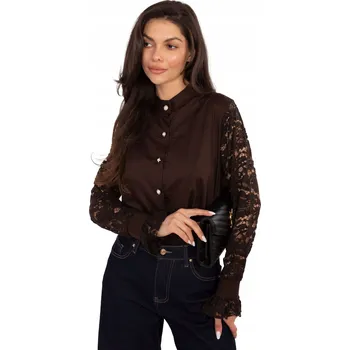 Košile MI-KS-C229.16P tmavě hnědá