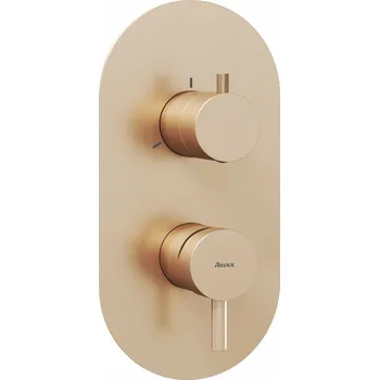 Vodovodní baterie RAVAK Baterie Ravak Espirit ES 068.00 RB F podomítková 3-cestná, bez tělesa, růžové zlato, X070357 X070357