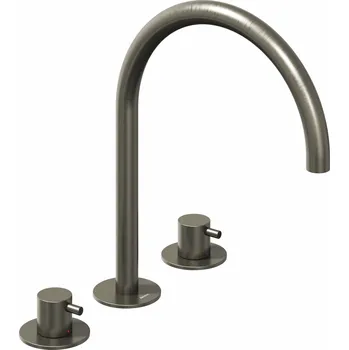 Vodovodní baterie RAVAK Baterie Ravak Espirit ES 018.00 umyvadlová, stojánková 3-otvorová 270 mm, bez výpusti, grafit, X070312 X070312