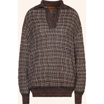 Dámský svetr Missoni Dámská Úpletová Polokošile S Flitry, černá / růžová /...