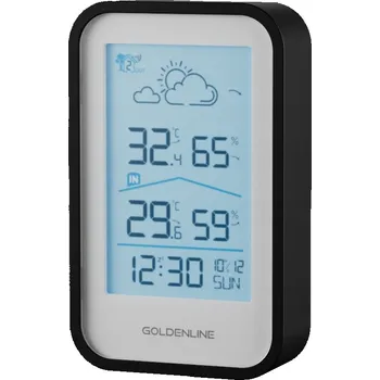 Meteostanice Meteostanice GOLDENLINE GMS200 Bílo-černá