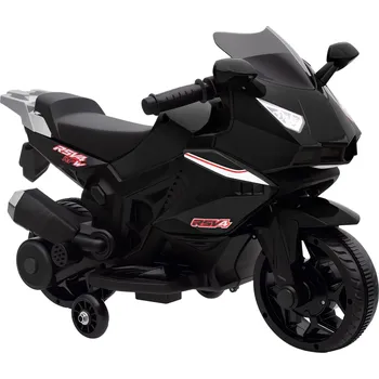 Dětské elektrovozidlo Elektrická motorka pro děti, klakson, světlomety, hudební funkce, 2,5 km/h, černá