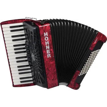 Akordeon Hohner Bravo III 72 red (SilentKey) + prodloužená záruka 3 roky