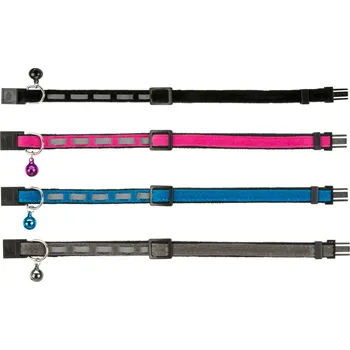 Trixie Obojek pro kočku reflexní, sametový 22-36 cm