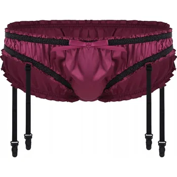 Slipy Pánské slipy s podvazkovým pásem BURLESKA - XL