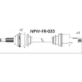 Poloosa kola NTY HNACÍ POLOOSA NPW-FR-033
