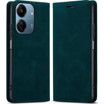 Pouzdro na mobilní telefon Flipové pouzdro RCBR pro Poco C65 4G / Redmi 13C 4G WALLET PREMIUM CASE modré