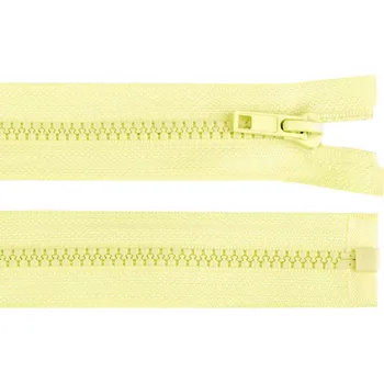 Zip Kostěný zip No 5 délka 50 cm bundový, malé, 108 žlutá narcisová světlá