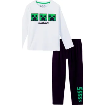 Chlapecké pyžamo PYŽAMO MINECRAFT ja 43792 - 095 bílo - černé Velikost: 6