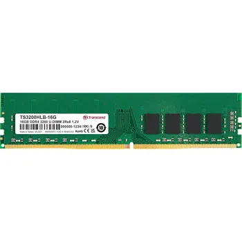 Operační paměť Transcend paměť 16GB DDR4 3200 U-DIMM 2Rx8 1Gx8 CL22 1.2V