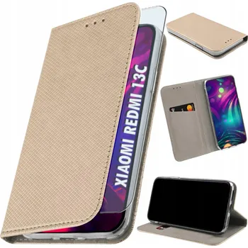 Pouzdro na mobilní telefon Flipové pouzdro pro Xiaomi Redmi 13C - + Sklo 9h - Pouzdro