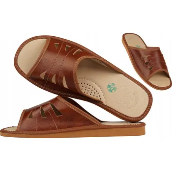 Pánské pantofle Pánské kožené pantofle Pohodlné Papuče Bamboše Bačkory 50