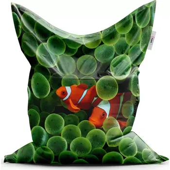 Sedací pytel Sablio Sedací vak Classic Klaun očkatý - 200x140 cm