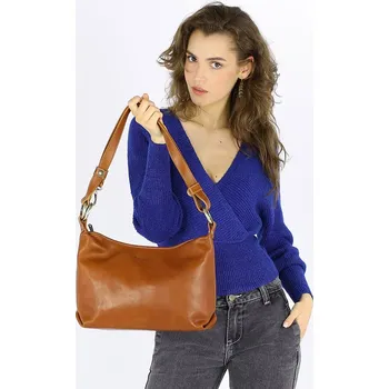 Kabelka Kožená kabelka Marco Mazzini MM414 camel