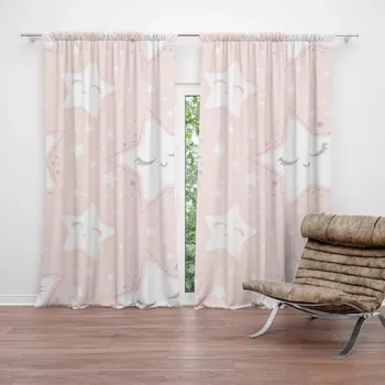 Závěs Sablio Závěs Spící hvězdičky: 2ks 140x250cm