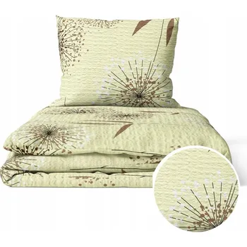 Povlečení KREPOVÉ POVLEČENÍ 140x200cm + 1x 70x80cm Pampeliška ekri