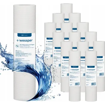 vodní filtr Pěnová filtrační vložka pro předfiltraci Wessper 10" 10 mikronů PP10 15x