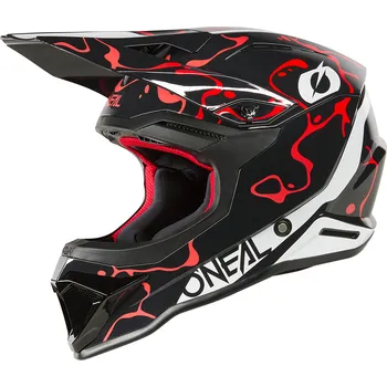 Helma na motorku O´Neal přilba 1SRS SPLASH Barva: černá/červená, Velikost: XS