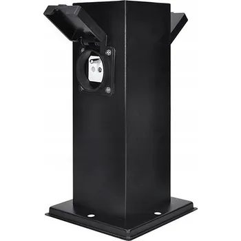 Elektrická zásuvka Černá rozbočovač Elektrická Zásuvka rozbočka Solight