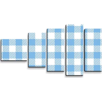 Obraz Sablio Obraz - 5-dílný Košilový vzor - 100x60 cm
