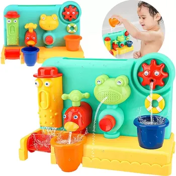 Hračka pro nejmenší Vodní panelový naviják ZA4657 koupací hračka s efekty