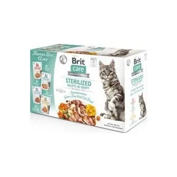 Krmivo pro kočku Brit Care Cat Fillets in Gravy Steril. Flav.Box 12x85g