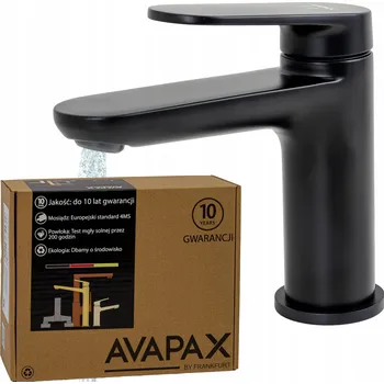 Vodovodní baterie Stojánková umyvadlová baterie Avapax LUNEPO černá
