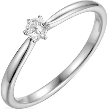 Prsten Zásnubní diamantový prsten z bílého zlata Aurin IZBR356A + dárkové balení LUXUS zdarma