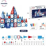 Mamido Magnetická stavebnice vesmír Window Art DIY Space Rocket 58 dílů MT1477