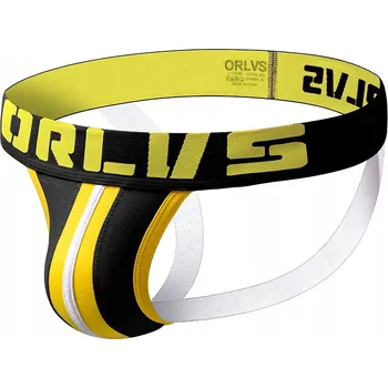 Slipy Pánské bavlněné slipy s otevřeným střihem, sportovní jockstrapy ORLVS - XXL