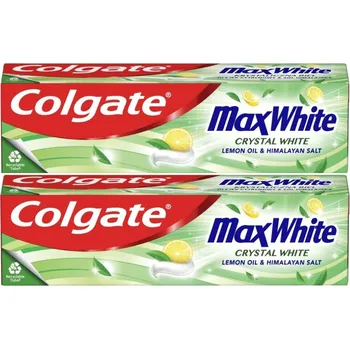 zubní pasta Zubní pasta Colgate Max White Crystal White Lemon Oil 2x75ml