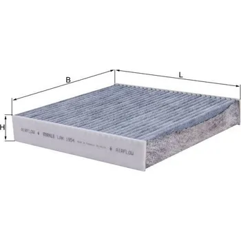 Ventilátor topení a klimatizace Filtr, vzduch v interiéru KNECHT LAK 1954