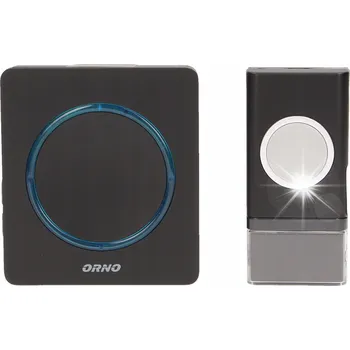 Domovní zvonek BEZDRÁTOVÝ ZVONEK NA BATERIE KE DVEŘÍM BRÁNY VODĚODOLNÝ IP44 ORNO OR-DB-YK-118